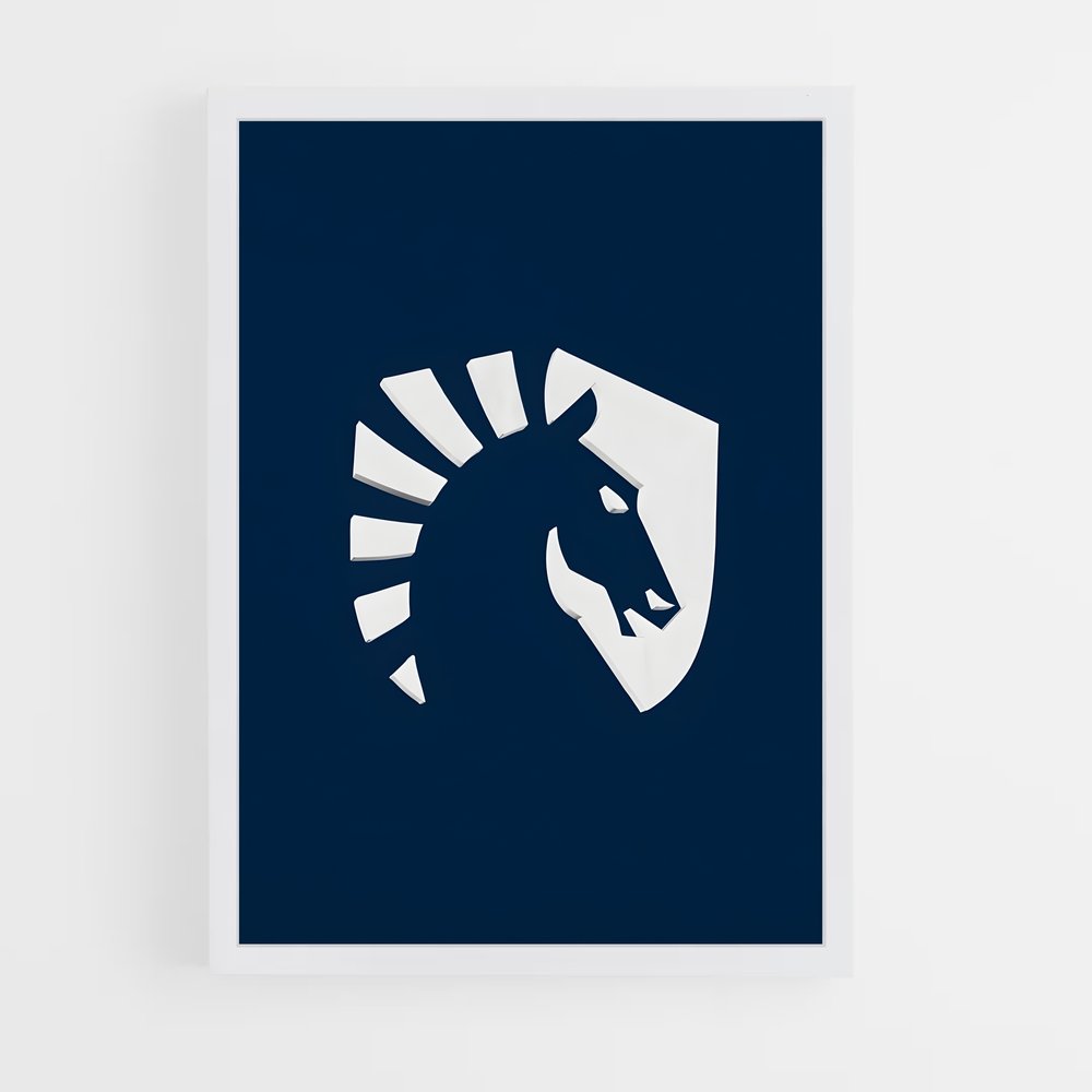 Poster Cheval Éthéré – affiche Esports (vue 3)